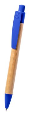 Ручка шариковая бамбуковая Heloix, цвет синий - AP721867-06- Фото №4