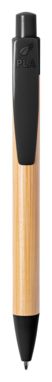 Ручка шариковая бамбуковая Heloix, цвет черный - AP721867-10- Фото №2