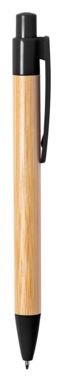 Ручка кулькова бамбукова Heloix, колір чорний - AP721867-10- Фото №3