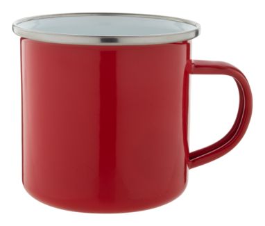 Кружка металлическая винтажная Joplin, цвет красный - AP812399-05- Фото №1