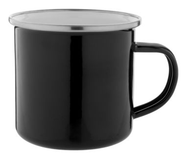 Кружка металева вінтажна Joplin, колір чорний - AP812399-10- Фото №1