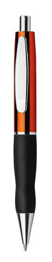Пластиковая шариковая ручка, синие чернила, цвет оранжевый - 12310-128- Фото №1