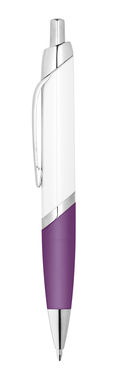 Пластиковая шариковая ручка, синие чернила, цвет пурпурный - 12584-132- Фото №1