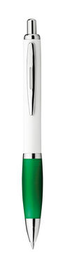 Пластикова кулькова ручка, сині чорнила, колір зелений - 12585-109- Фото №1