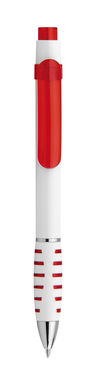 Пластиковая шариковая ручка, синие чернила, цвет красный - 13925-105- Фото №1