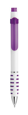 Пластикова кулькова ручка, сині чорнила, колір пурпурний - 13925-132- Фото №2