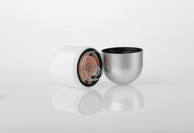 Пластиковый светодиодный фонарь с 5 светодиодами в форме капсулы, цвет серебряный - 21131-127- Фото №3