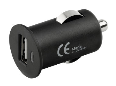 Автомобильный USB-адаптер, цвет черный - 45192-103- Фото №1