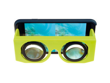 Пластиковые очки виртуальной реальности в коробке, цвет зеленый - 45315-119- Фото №3