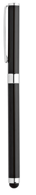 TOUCH. Металева ручка ролер зі стилусом, колір чорний - 51437-103- Фото №1