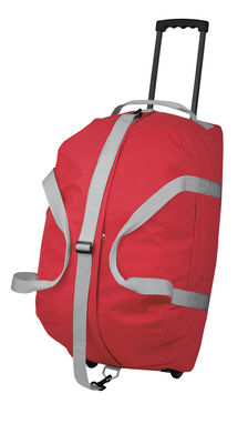 Дорожный чемодан на колесах из полиэстера, 600D, цвет красный - 72398-105- Фото №1