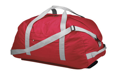 Дорожный чемодан на колесах из полиэстера, 600D, цвет красный - 72398-105- Фото №3