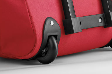 Дорожный чемодан на колесах из полиэстера, 600D, цвет красный - 72398-105- Фото №4