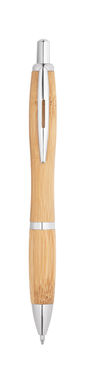 NICOLE. Шариковая ручка из бамбука, цвет натуральный - 81010-160- Фото №2