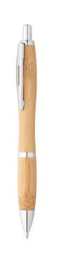 NICOLE. Шариковая ручка из бамбука, цвет натуральный - 81010-160- Фото №3