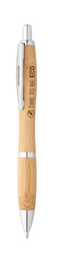 NICOLE. Шариковая ручка из бамбука, цвет натуральный - 81010-160- Фото №4