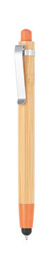 BENJAMIN. Бамбукова кулькова ручка, колір помаранчевий - 81012-128- Фото №1