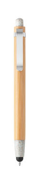BENJAMIN. Шариковая ручка из бамбука, цвет натуральный светлый - 81012-150- Фото №1