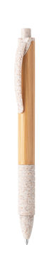KUMA. Шариковая ручка из бамбука, цвет натуральный светлый - 81013-150- Фото №1