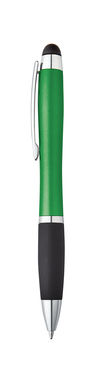 HELIOS. Кулькова ручка з логотипом з підсвічуванням, колір зелений - 81137-109- Фото №1
