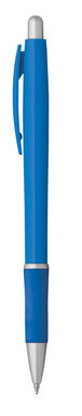 Пластикова кулькова ручка, сині чорнила, колір синій - 81176-104- Фото №1