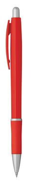 Пластиковая шариковая ручка, синие чернила, цвет красный - 81176-105- Фото №1