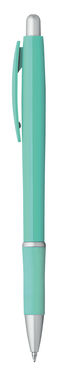 Пластиковая шариковая ручка, синие чернила, цвет зеленый - 81176-144- Фото №1