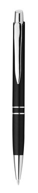 Пластиковая шариковая ручка, синие чернила, цвет черный - 81178-103- Фото №1