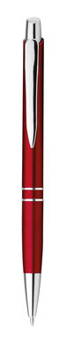 Пластикова кулькова ручка, сині чорнила, колір червоний - 81178-105- Фото №1