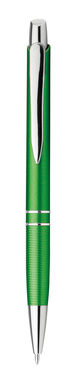 Пластиковая шариковая ручка, синие чернила, цвет зеленый - 81178-119- Фото №1