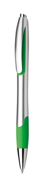 Пластиковая шариковая ручка 0,7 мм, синие чернила низкой вязкости, цвет зеленый - 81180-109- Фото №1
