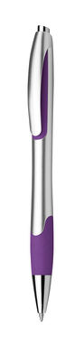 Пластиковая шариковая ручка 0,7 мм, синие чернила низкой вязкости, цвет пурпурный - 81180-132- Фото №1