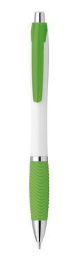 Пластикова кулькова ручка, сині чорнила, колір зелений - 81181-119- Фото №1