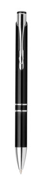 Пластиковая шариковая ручка, синие чернила, цвет черный - 81182-103- Фото №1