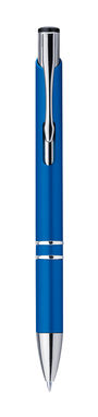 Пластикова кулькова ручка, сині чорнила, колір синій - 81182-104- Фото №1