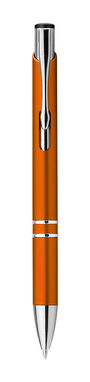 Пластиковая шариковая ручка, синие чернила, цвет оранжевый - 81182-128- Фото №2