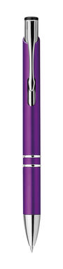 Пластиковая шариковая ручка, синие чернила, цвет пурпурный - 81182-132- Фото №1