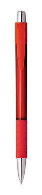Пластиковая шариковая ручка, синие чернила, цвет красный - 81184-105- Фото №2