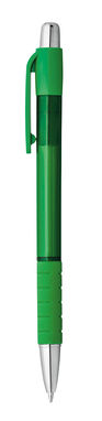 Пластиковая шариковая ручка, синие чернила, цвет зеленый - 81184-109- Фото №1