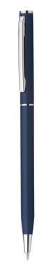 Металева кулькова ручка, сині чорнила, колір синій - 81185-104- Фото №1