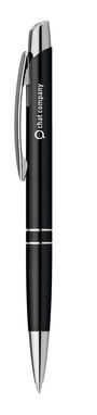Металлическая шариковая ручка, синие чернила, SANTINI, цвет черный - 81188-103- Фото №3
