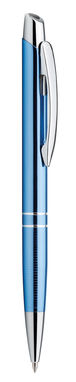Металева кулькова ручка, сині чорнила, SANTINI, колір синій - 81188-124- Фото №2