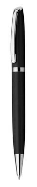 Металлическая шариковая ручка, синие чернила, цвет черный - 81190-103- Фото №1