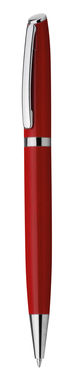 Металева кулькова ручка, сині чорнила, колір червоний - 81190-105- Фото №1