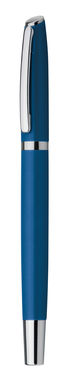 Металлическая ручка-роллер, синие чернила, цвет синий - 81191-104- Фото №1