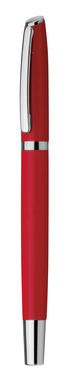 Металлическая ручка-роллер, синие чернила, цвет красный - 81191-105- Фото №1