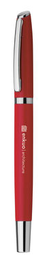 Металлическая ручка-роллер, синие чернила, цвет красный - 81191-105- Фото №3