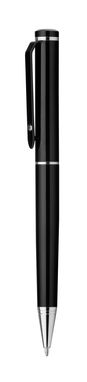 Металева кулькова ручка в подарунковій коробці, SANTINI, колір чорний - 81197-103- Фото №1