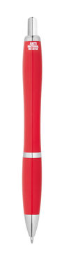 MANZONI. Шариковая ручка из ABS с антибактериальным покрытием, цвет красный - 81212-105- Фото №3