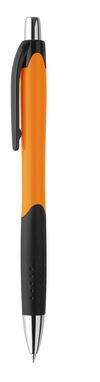 CARIBE. Кулькова ручка з протиковзким покриттям з ABS, колір помаранчевий - 91256-128- Фото №1